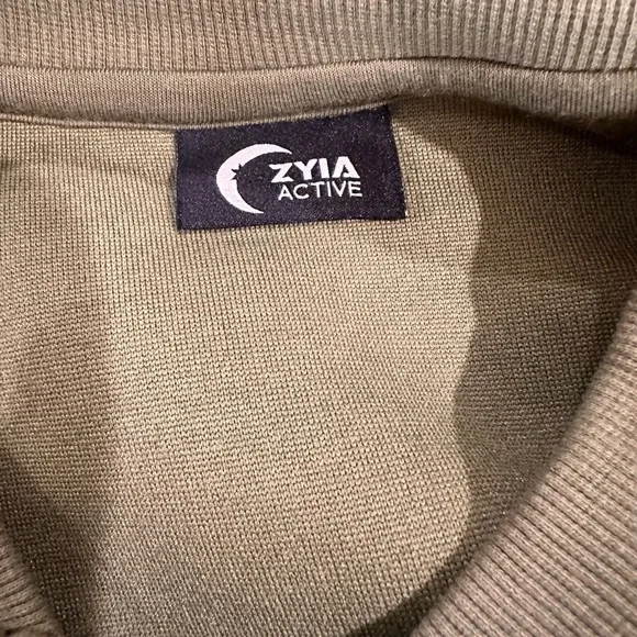 Zyia Forest Green Zip Fleece Jacket - Picture 6 of 6